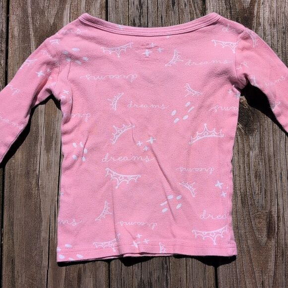 Disney Princess 3T Girls Pink Long Sleeve Pajama Set Belle Tiana Cinderella - Picture 7 of 7